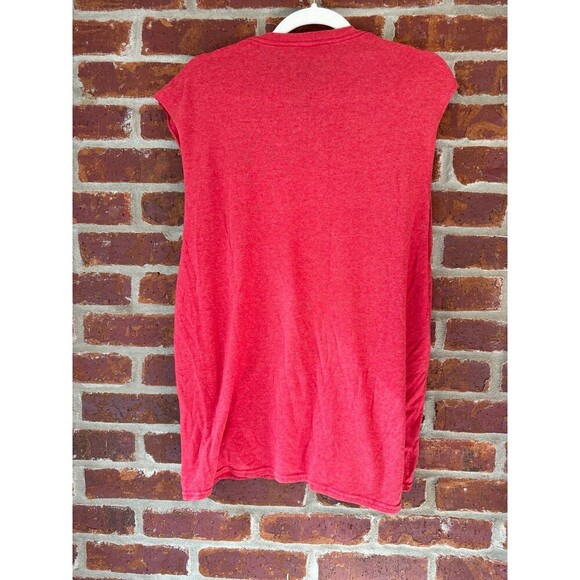 Budweiser red sleeveless Tshirt large - Picture 3 of 5